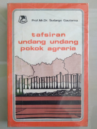 Image of Tafsiran Undang Undang Pokok Agraria