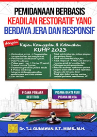 Image of Pemidanaan Berbasis Keadilan Restoratif yang Berdaya Jera dan Responsif