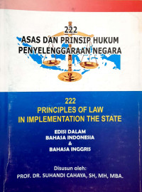 Image of 222 Asas dan Prinsip Hukum Penyelenggaraan Negara