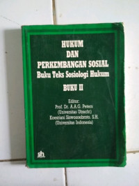 Image of HUKUM DAN PERKEMBANGAN SOSIAL BUKU TEKS SOSIOLOGI HUKUM BUKU II