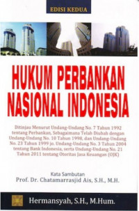 Image of HUKUM PERBANKAN NASIONAL INDONESIA Edisi Kedua