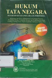 Image of Hukum Tata Negara Sejarah Ketatanegaraan Indonesia