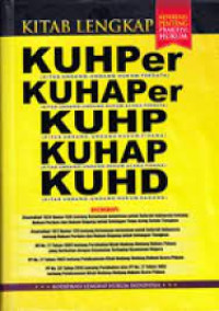 Image of KUHPer KUHAPer KUHP KUHAP KUHD