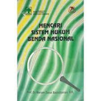 Image of Mencari Sistem Hukum Benda Nasional