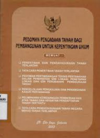 Image of PEDOMAN PENGADAAN TANAH BAGI PEMBANGUNAN UNTUK KEPENTINGAN UMUM