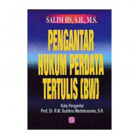 Image of Pengantar Hukum Perdata Tertulis (BW)