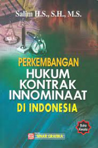 Image of PERKEMBANGAN HUKUM KONTRAK INNOMINAAT DI INDONESIA