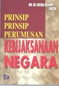 Image of Prinsip-Prinsip Perumusan Kebijaksanaan Negara