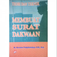 Image of Teori Dan Teknik Membuat Surat Dakwaan
