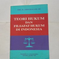 Image of TEORI HUKUM DAN FILSAFAT HUKUM DI INDONESIA