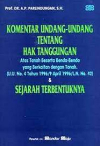 Image of KOMENTAR UNDANG-UNDANG TENTANG HAK TANGGUNGAN
